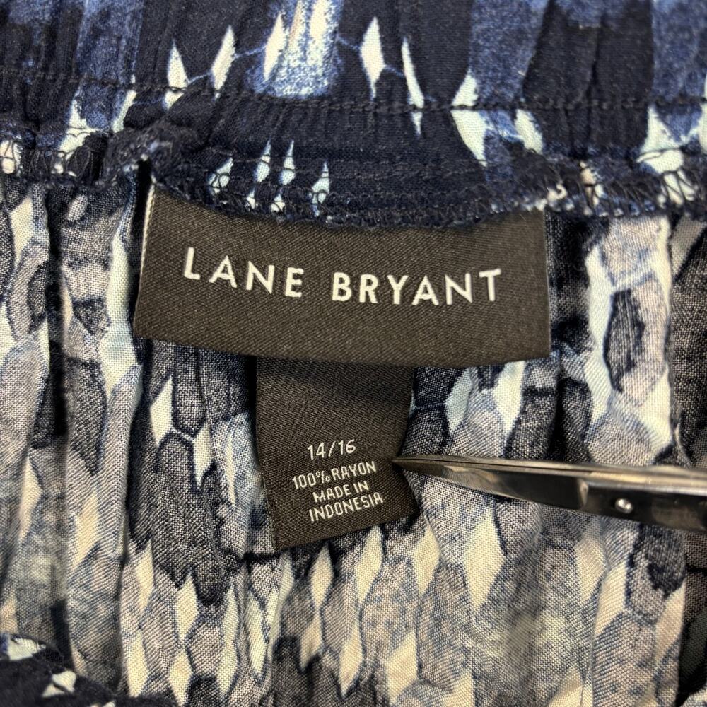 Lane Bryant Tiered Skirt 14 16 Beachy Coastal Batik Tribal Flowy Elastic 2020 - Picture 6 of 8